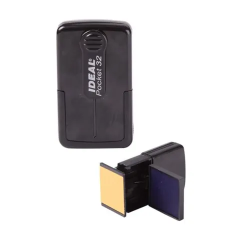 İdeal Cep Kaşesi 32, otomatik cep kaşesi, baskı alanı 32×32 mm