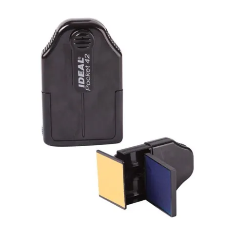 İdeal Cep Kaşesi 42, otomatik cep kaşesi, baskı alanı 42×42 mm