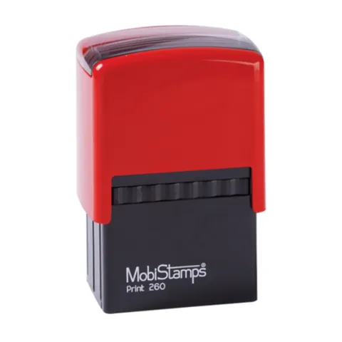 MobiStamps 260, dikdörtgen otomatik kaşe, baskı alanı 40×58 mm
