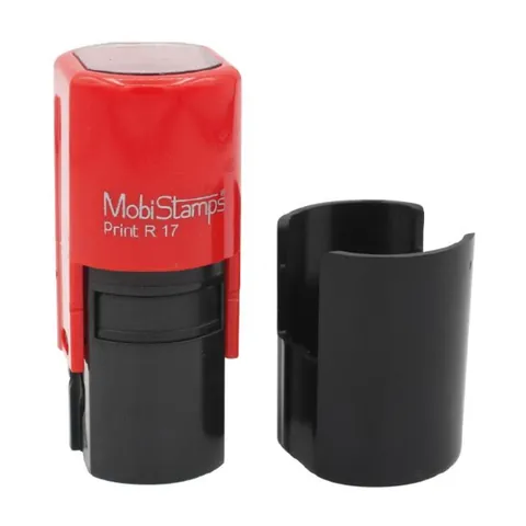 MobiStamps R17, yuvarlak otomatik kaşe, baskı alanı 17 mm çap