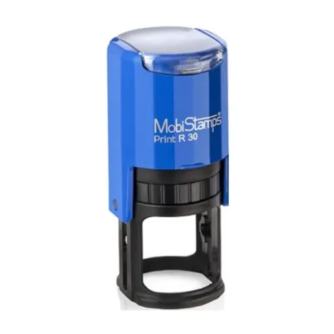 MobiStamps R30, yuvarlak otomatik kaşe, baskı alanı 30 mm çap