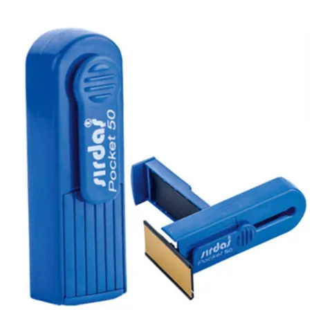 Sırdaş Cep Kaşesi 50, otomatik cep kaşesi, baskı alanı 14×40 mm