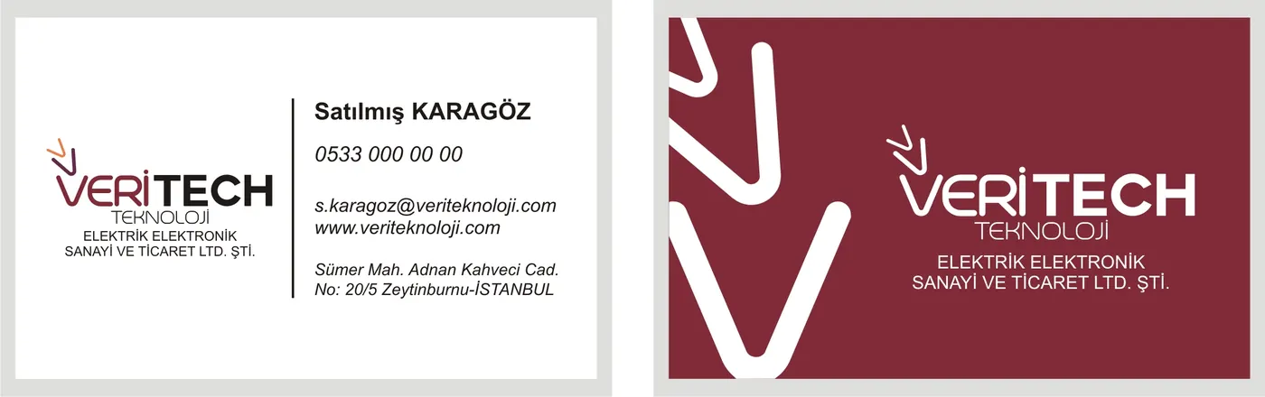 Kartvizit baskı örneği